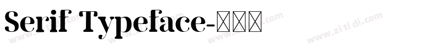 Serif Typeface字体转换